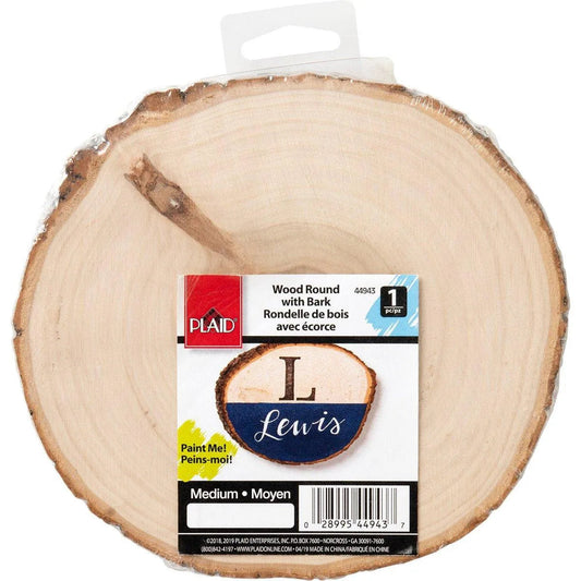 Bark Wood Round 7"