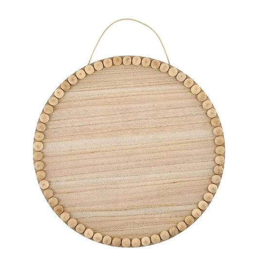 Wood Circle with Beaded Edge - 15.625"
